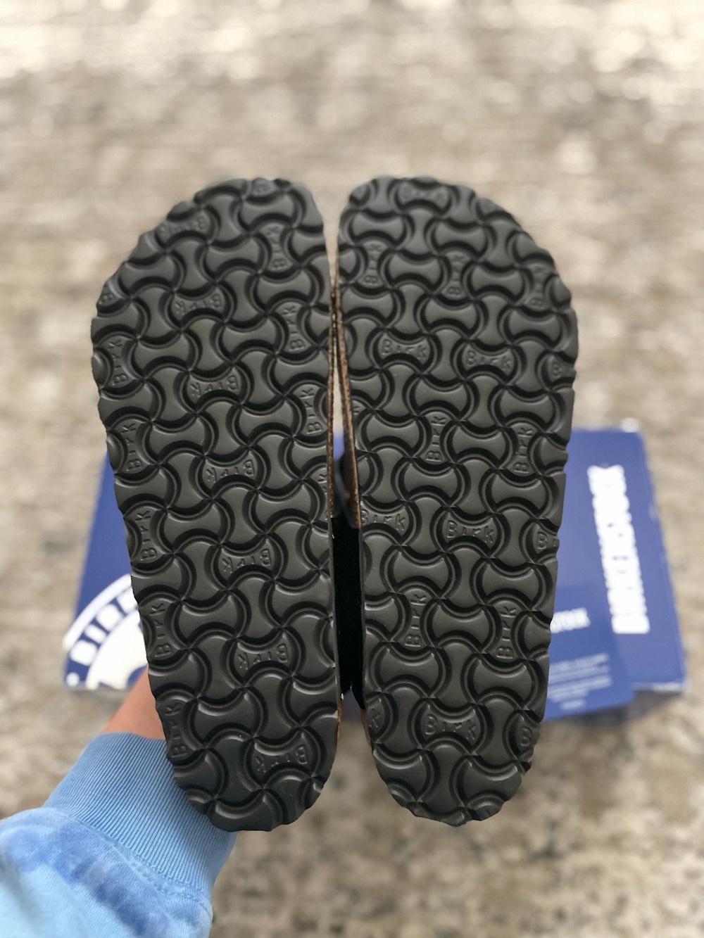 Birkenstock Gizeh Big Buckle Sandals Size 7.5 Regular Width Black High Shine 38 - Picture 5 of 6